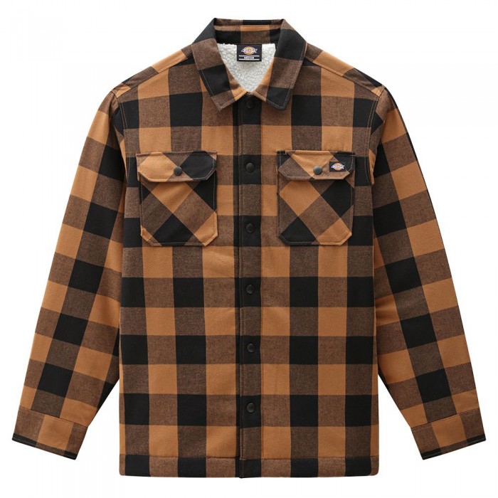 [해외]디키즈 Sherpa Sacramento 줄무늬 셔츠 9138164591 Brown Duck