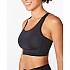 [해외]2XU Breeze Crop 미디엄 임팩트 스포츠 브라 4138230841 Black