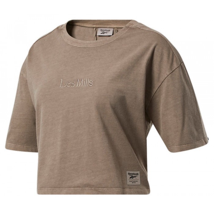 [해외]리복 Les Mills Crop Nat Dye 반팔 티셔츠 7138117279 Boulder Grey