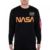 [해외]알파 인더스트리 스웨트 셔츠 NASA Reflective 138021756 Black / Reflective Orange
