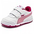 [해외]푸마 Stepfleex 2 SL Velcro PS 운동화 15137358628 Puma White / Peony / Bright Rose