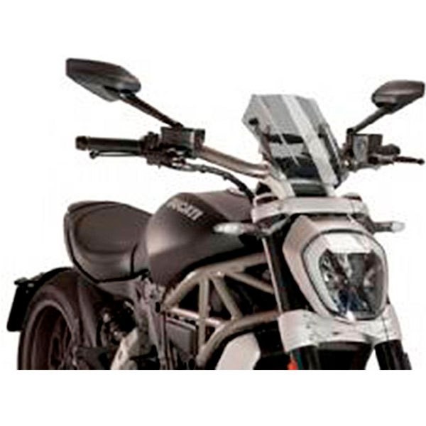 [해외]PUIG 조절식 앞유리 Ducati X Diavel Carenabris New Generation 9138284642 Black