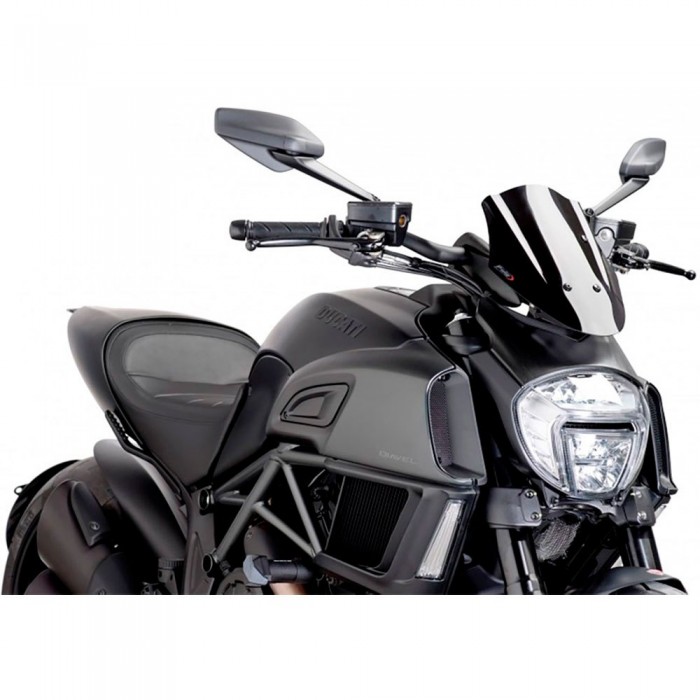 [해외]PUIG 조절식 앞유리 Ducati Diavel Carenabris New Generation Sport 9138284644 Black