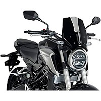 [해외]PUIG Carenabris New Generation Sport Honda CB125R Neo Sports Cafe/CB300R Neo Sports Cafe 앞유리 9138284691 Black