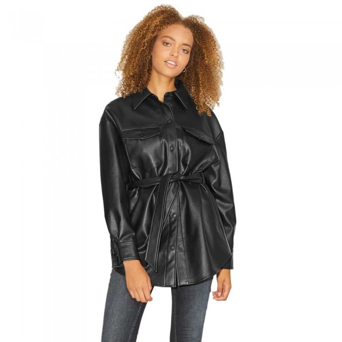 [해외]잭앤존스 Luna Overshirt Leather JJXX 재킷 138372286 Black / Detail Matte
