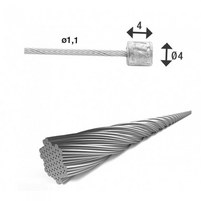 [해외]XLC 기어 케이블 SH-X17 Shimano/Campagnolo/스램 Shift Cable 1137712793 Silver