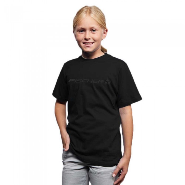 [해외]FISCHER Big Logo Short Sleeve T-Shirt 5138343538 Black
