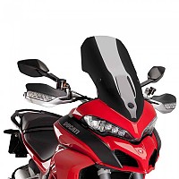 [해외]PUIG 투어링 윈드실드 Ducati Multistrada 1200/Enduro/Enduro 프로/S&Multistrada 1260/Enduro/Pikes 피크/S/S D 에어&Multistrada 950 9138369958 Black