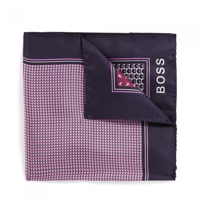 [해외]BOSS Poquet Square Travel 33x33cm Tie Medium Purple