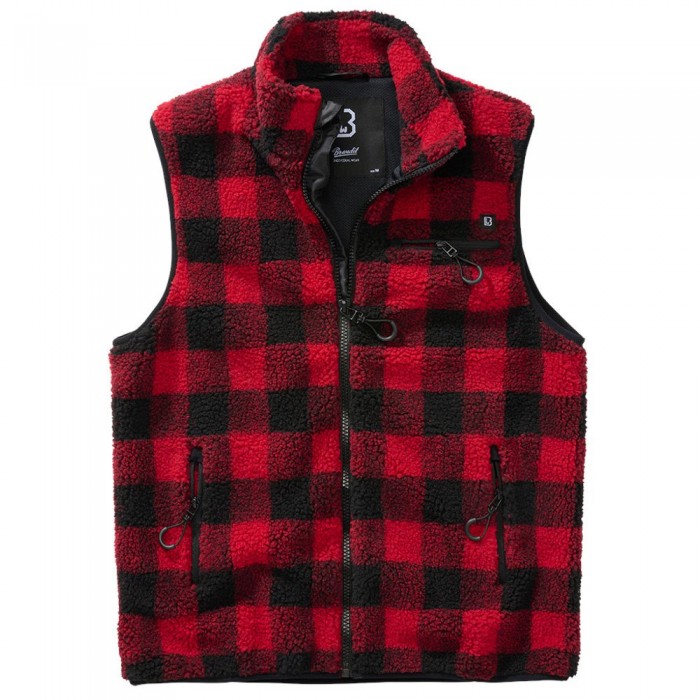 [해외]BRANDIT Teddy Vest Red / Black