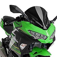 [해외]PUIG Z-레이싱 앞유리 Kawasaki Ninja 400 9138377300 Black