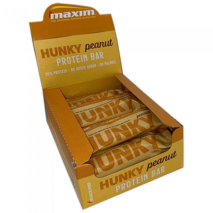 [해외]MAXIM 초코/땅콩 Hunky 55g 에너지 바 상자 12 단위 4138376748 Yellow