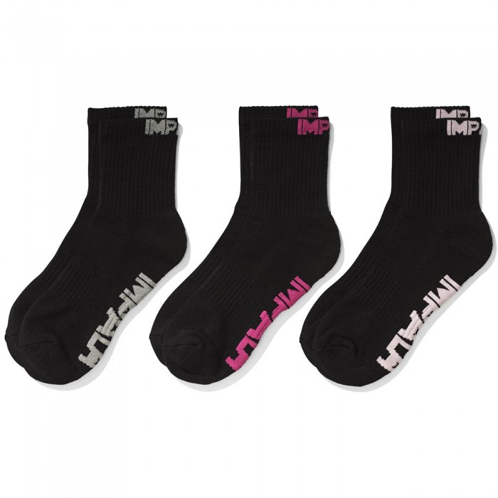 [해외]IMPALA ROLLERS Stripe Socks 3 Pairs 14138370091 Black