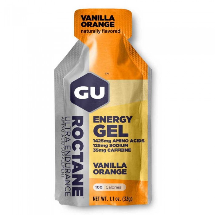 [해외]GU Roctane Ultra 엔듀라nce Energy Gel 32g Vanilla&Orange 6138335187 Orange