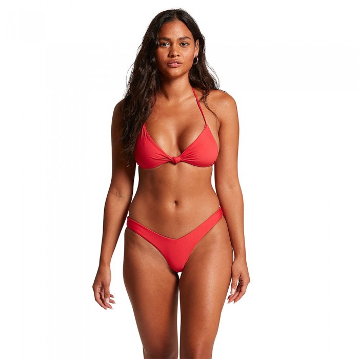 [해외]볼컴 Simply Seamless V Bikini Bottom 14137890108 True Red