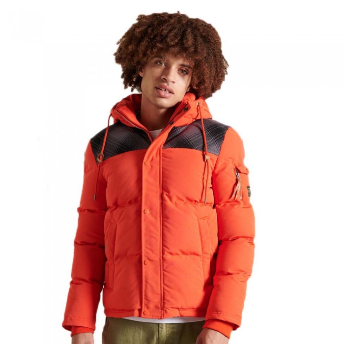 [해외]슈퍼드라이 재킷 Quilted Everest 138311592 Bold Orange