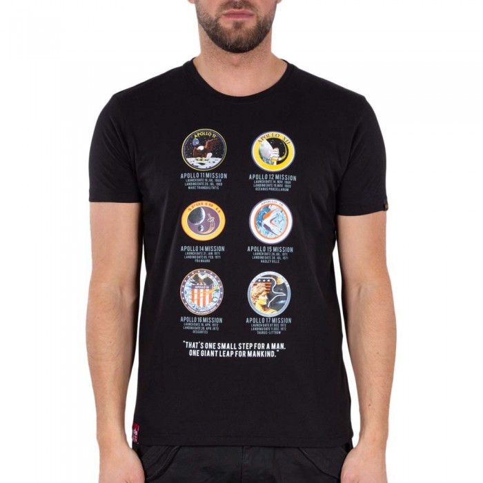 [해외]알파 인더스트리 Apollo Mission 티셔츠 138400676 Black