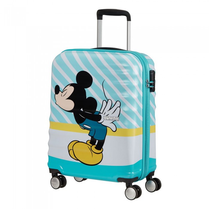 [해외]아메리칸 투어리스터 Wavebreaker Disney Spinner 55/20 36L 수레 138185113 Mickey Blue Kiss