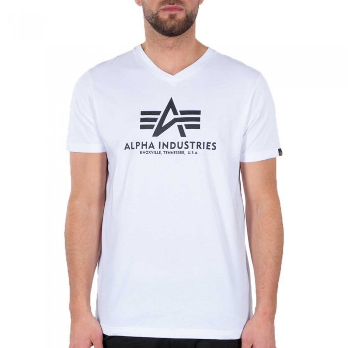 [해외]알파 인더스트리 Basic 반팔 V넥 티셔츠 138400733 White