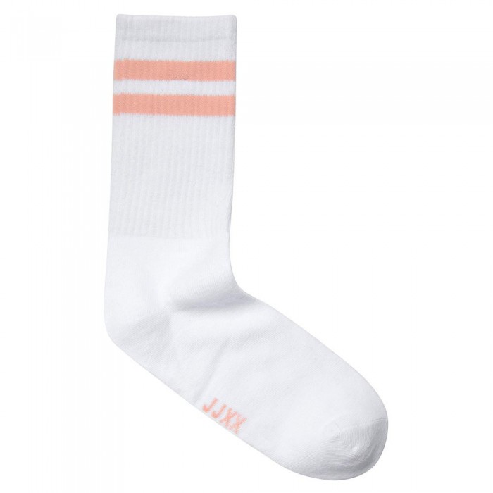 [해외]JJXX Basic Tennis Socks Dusty Pink / Stripes / White With Colored Stripe