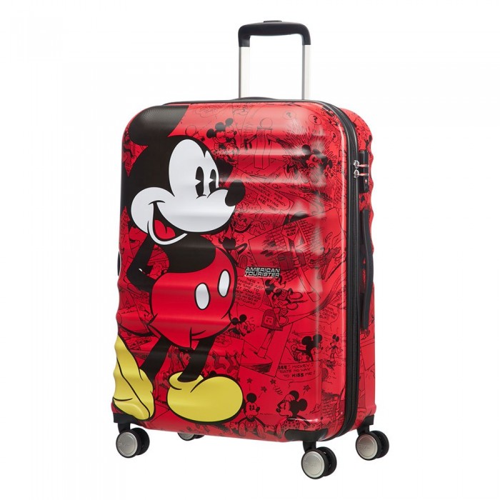 [해외]아메리칸 투어리스터 트롤리 Wavebreaker Disney Spinner 67/24 64L 138185120 Mickey Comics Red