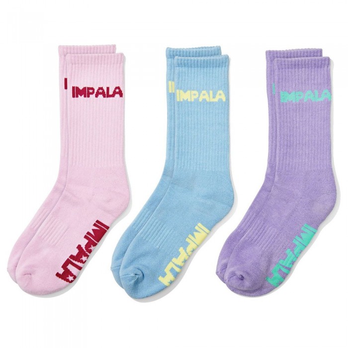 [해외]IMPALA ROLLERS Skate Socks 3 Pairs 14138370089 Pastel