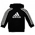 [해외]아디다스 BL 3 Stripes FL 후드티 15138424573 Black / White