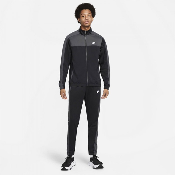 [해외]나이키 Sportswear Sport Essentials Poly Knit Track Suit Black / White