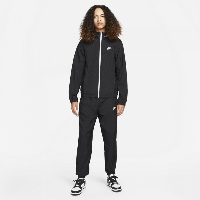 [해외]나이키 Sportswear Sport Essentials Woven Track Suit Black / White