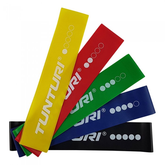[해외]TUNTURI 탄성 밴드 Kit 5 밴드 7138452312 Multicolor