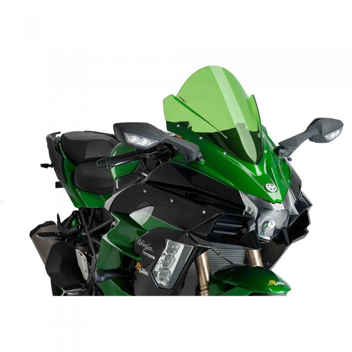 [해외]PUIG 레이싱 윈드실드 Kawasaki Ninja H2 SX 9138377218 Green