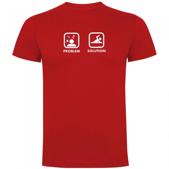 [해외]KRUSKIS 프로blem 솔루션 Swim 반팔 티셔츠 6137538208 Red