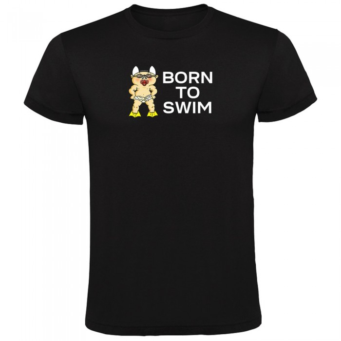 [해외]KRUSKIS Born To Swim 반팔 티셔츠 6137538475 Black