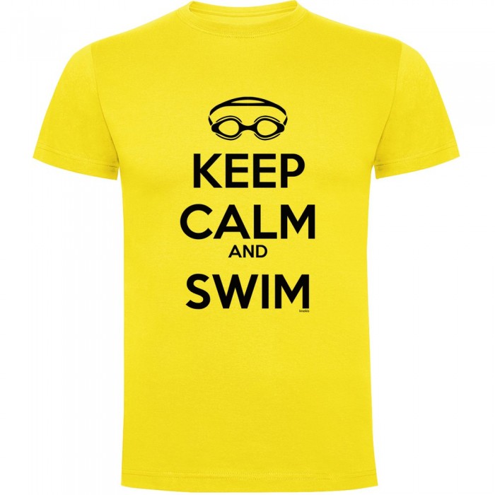 [해외]KRUSKIS Keep Calm and Swim 반팔 티셔츠 6137539144 Yellow