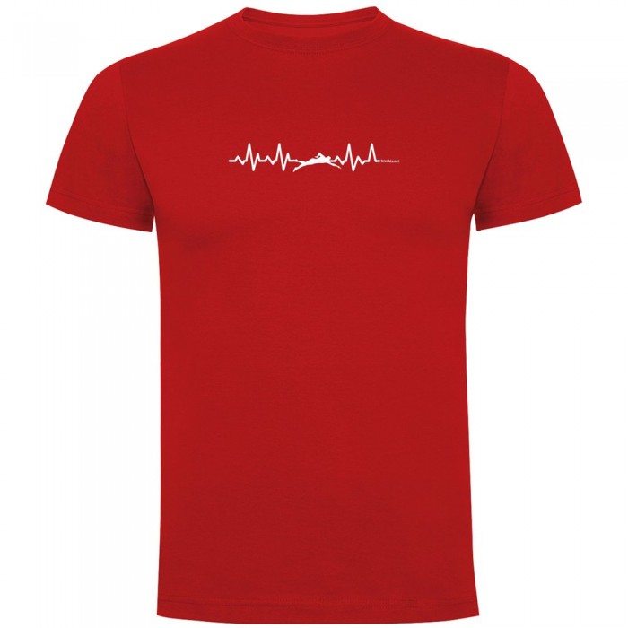 [해외]KRUSKIS Swimming Heartbeat 반팔 티셔츠 6137539761 Red