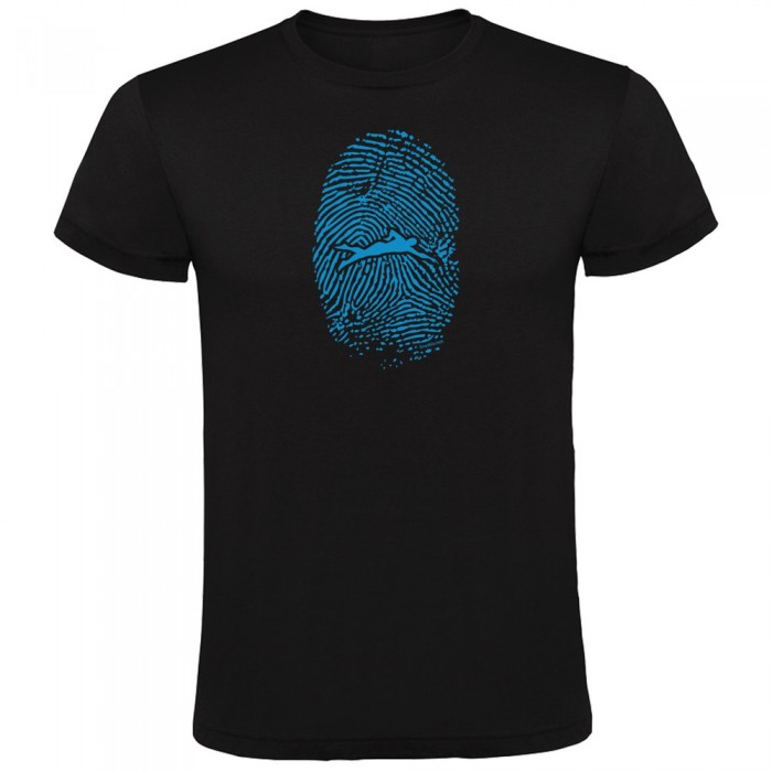 [해외]KRUSKIS Swimmer Fingerprint 반팔 티셔츠 6137539956 Black