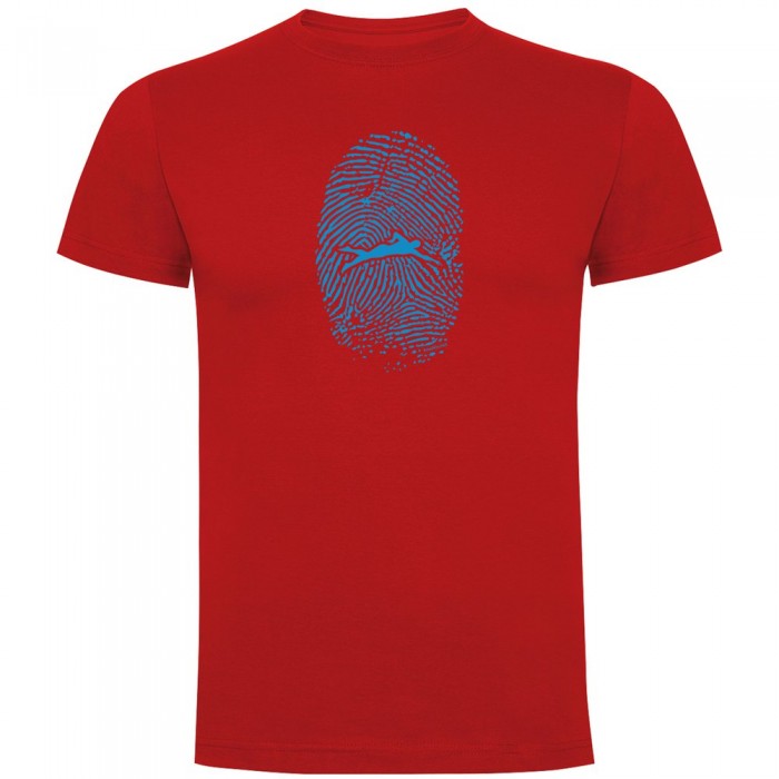 [해외]KRUSKIS Swimmer Fingerprint 반팔 티셔츠 6137539958 Red