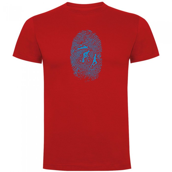 [해외]KRUSKIS 반팔 티셔츠 Triathlon Fingerprint 6137539968 Red