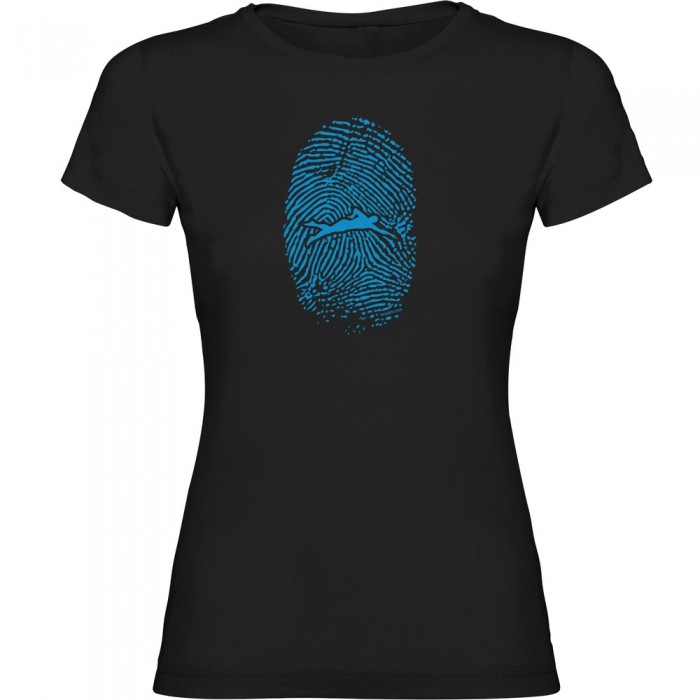 [해외]KRUSKIS Swimmer Fingerprint 반팔 티셔츠 6137039748 Black
