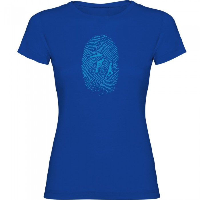 [해외]KRUSKIS Triathlon Fingerprint 반팔 티셔츠 6137039755 Royal Blue