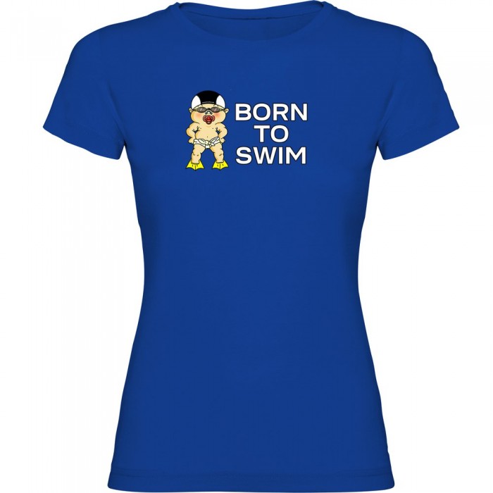 [해외]KRUSKIS Born To Swim 반팔 티셔츠 6137151668 Royal Blue