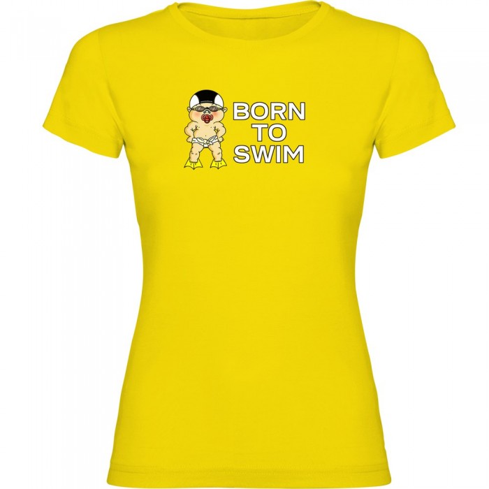 [해외]KRUSKIS Born To Swim 반팔 티셔츠 6137538482 Yellow