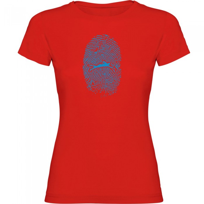 [해외]KRUSKIS Swimmer Fingerprint 반팔 티셔츠 6137539961 Red