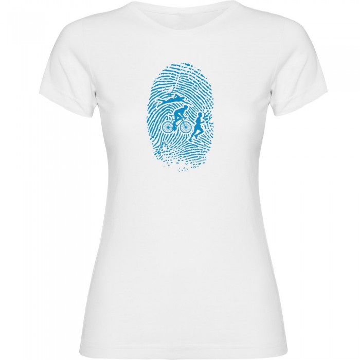 [해외]KRUSKIS Triathlon Fingerprint 반팔 티셔츠 6137539970 White