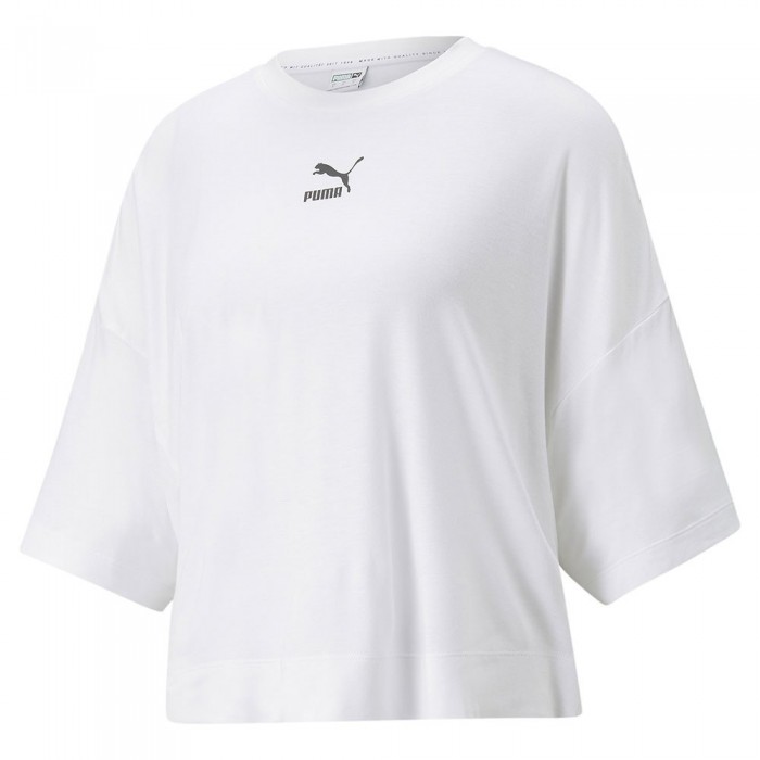 [해외]푸마 SELECT Classics Oversized Splitside 반팔 티셔츠 138502953 Puma White