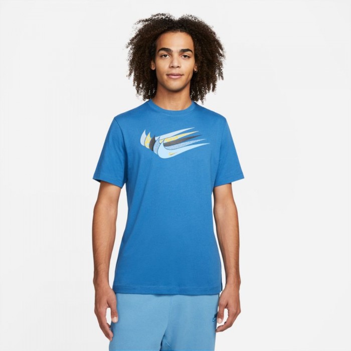 [해외]나이키 Sportswear Swoosh Short Sleeve T-Shirt Dk Marina Blue / University Blue