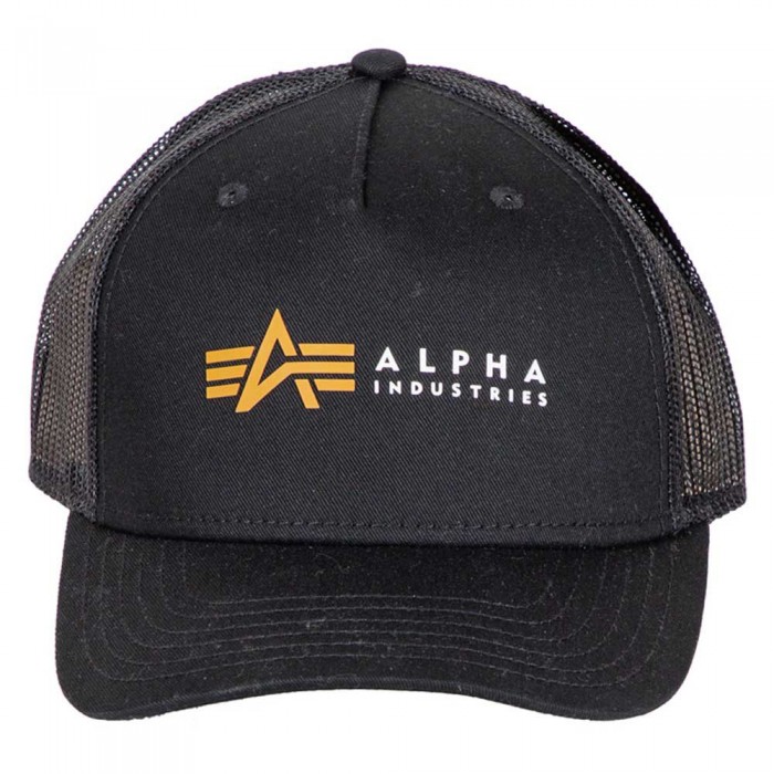[해외]알파 인더스트리 Alpha Label Trucker Cap Black