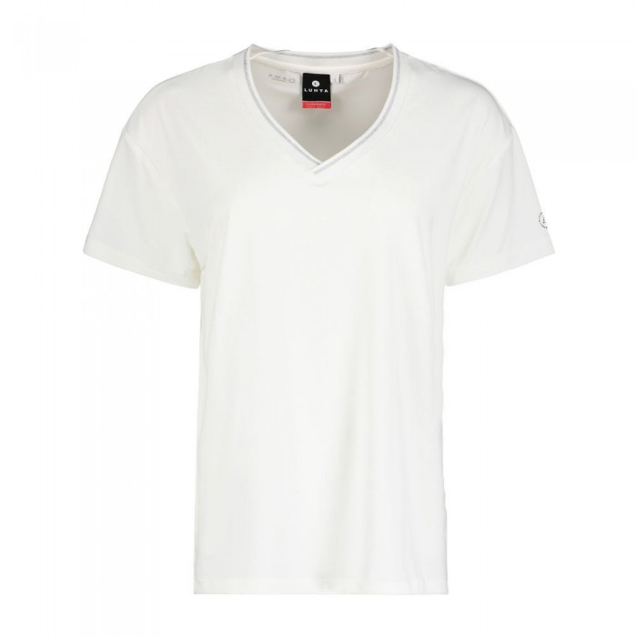 [해외]LUHTA Hinkabole 반팔 V넥 티셔츠 138618855 Optic White