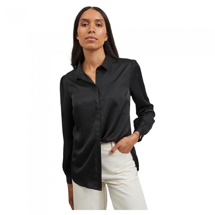 [해외]VILA Ellette Long Sleeve Shirt Black