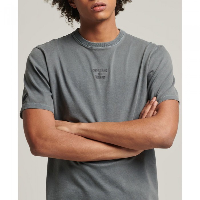 [해외]슈퍼드라이 Code Cl Garment Dye Loose 티셔츠 138565919 Black